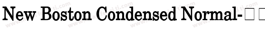New Boston Condensed Normal字体转换